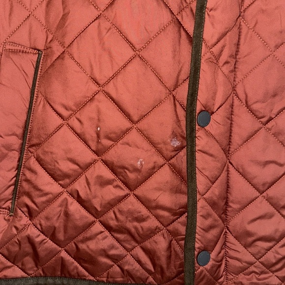 Peter Miller Rust Quilted Sleeveless Vest Size Large - Picture 9 of 9